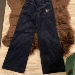 a.n.a Dark Blue Corduroy Trousers